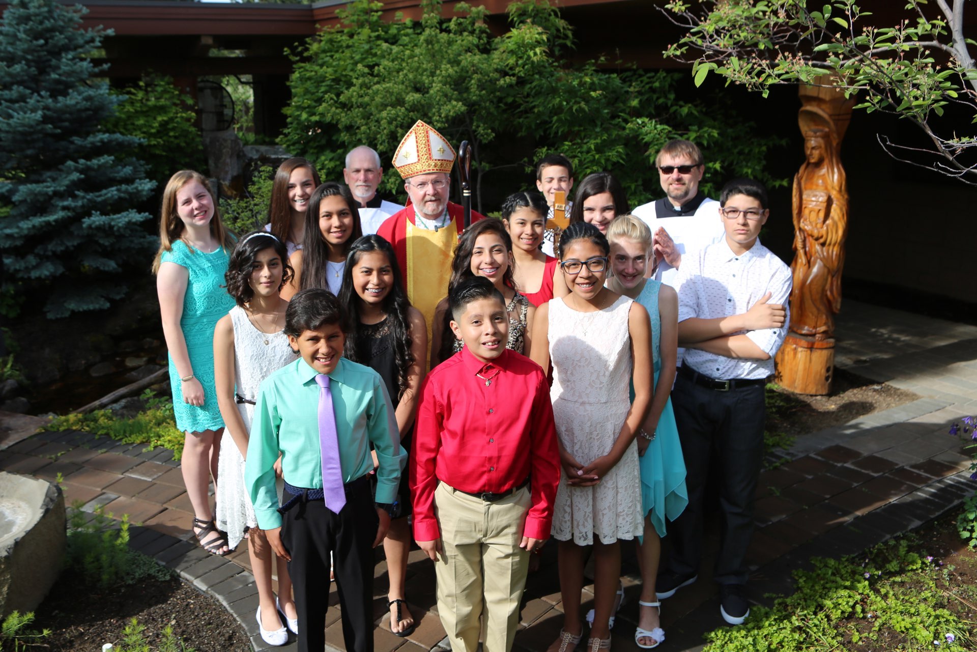 Bishop Cary and Confirmation Class of 2017